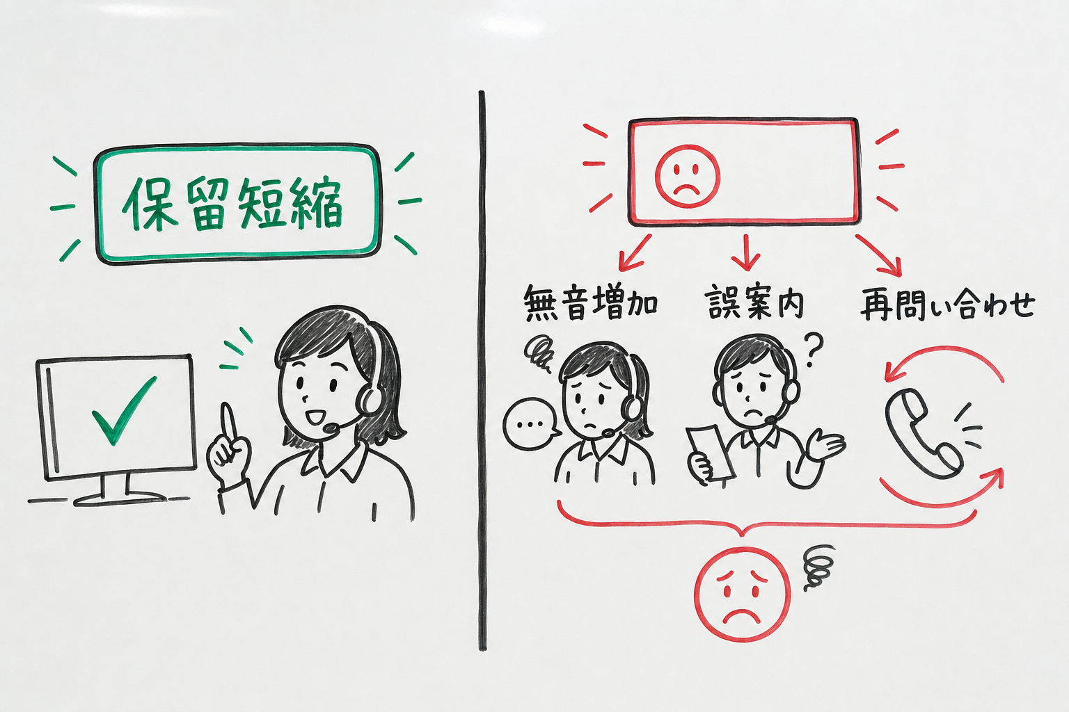 短縮と誤案内を同時に評価する