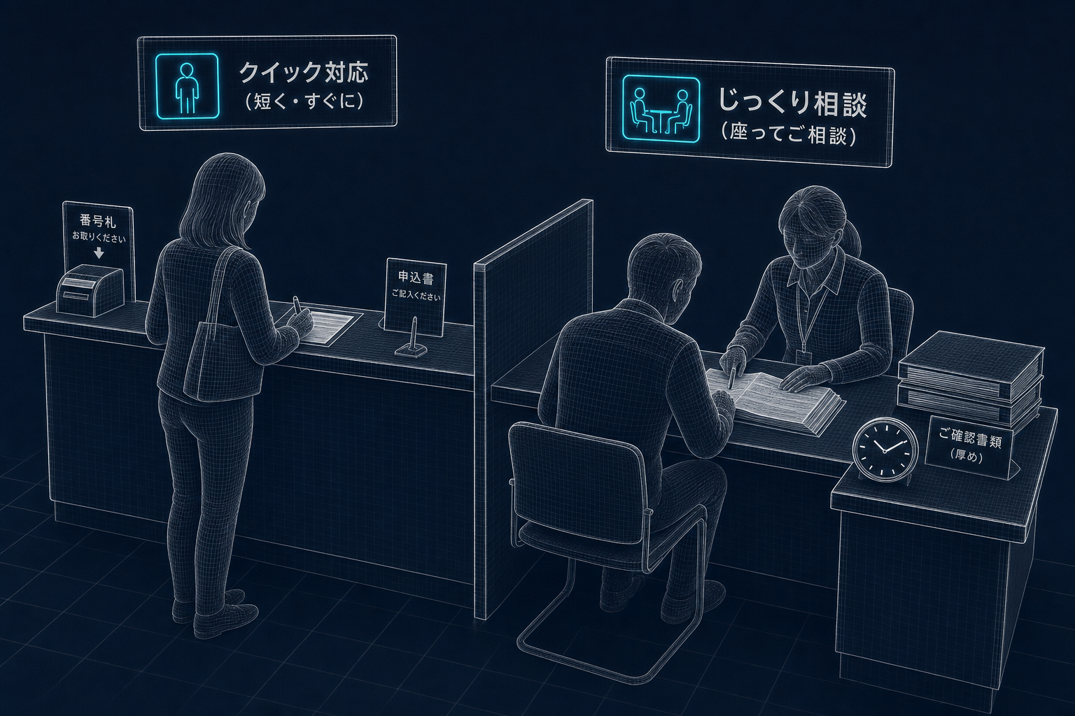 用件が同じでも求める支援は違う