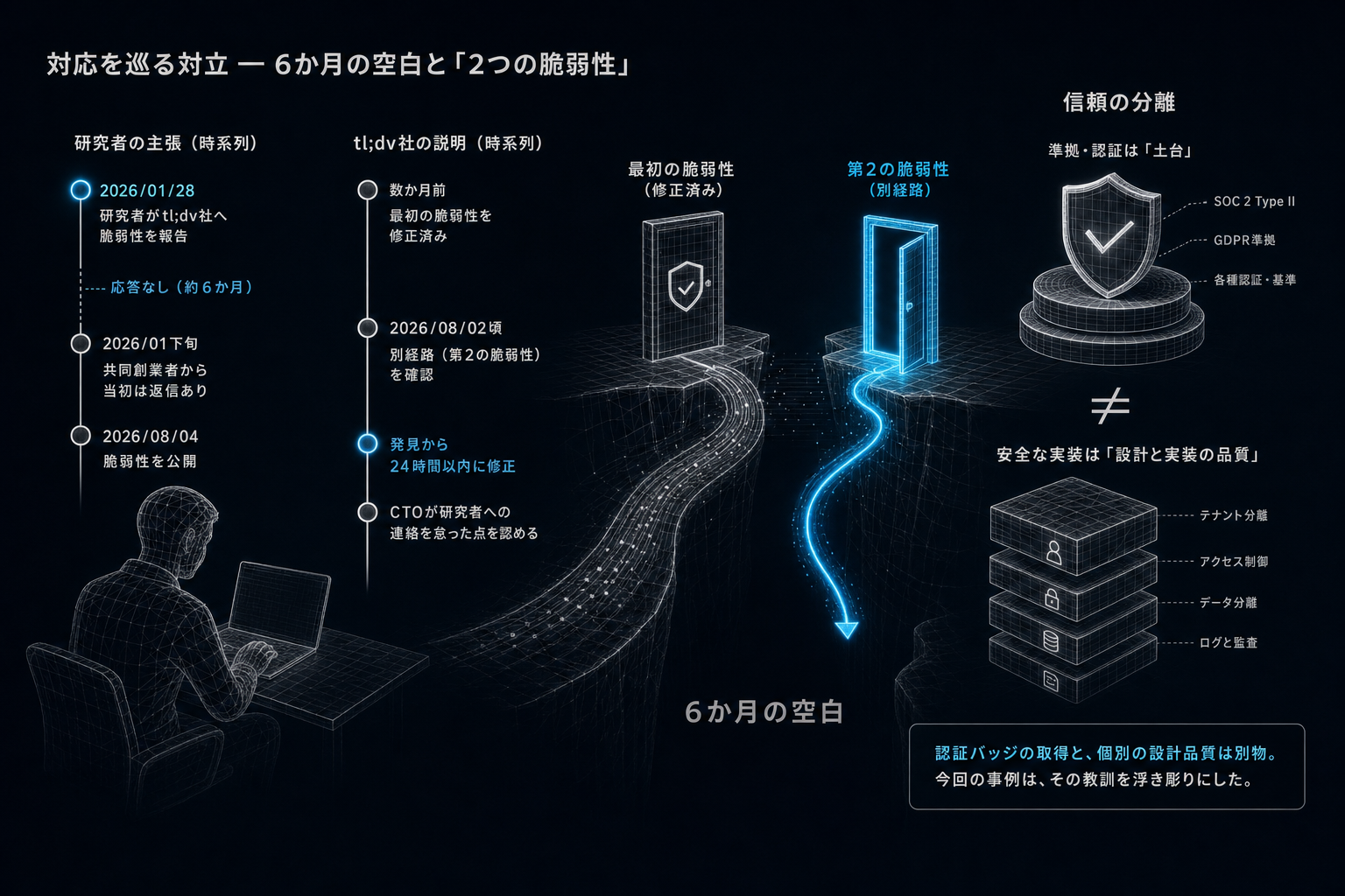 2. 対応を巡る対立 ー 6か月の空白と「2つの脆弱性」